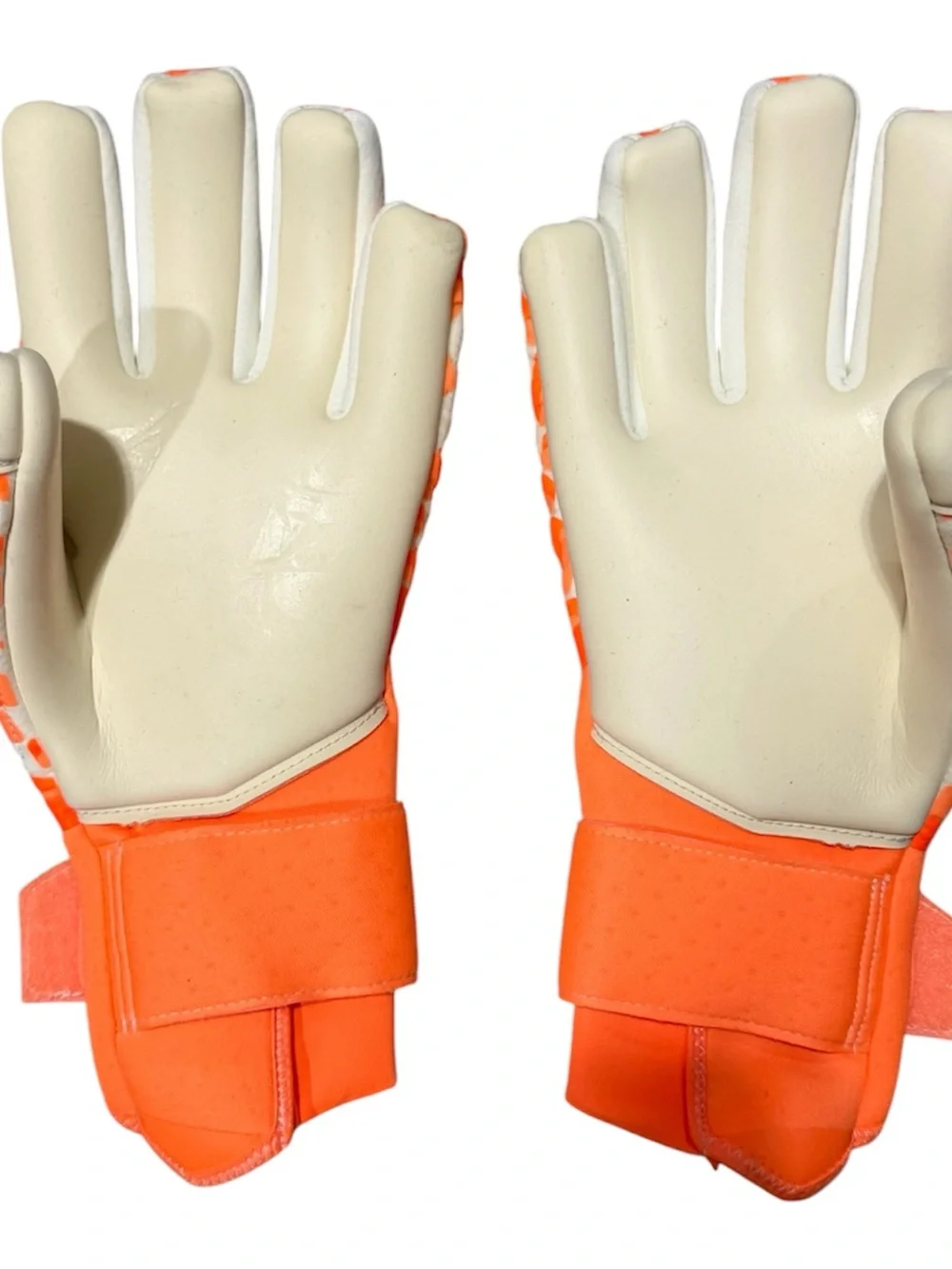 Nike Phantom Elite Promo Goalkeeper GK Soccer Gloves Size 10 FQ0215-100 Orange